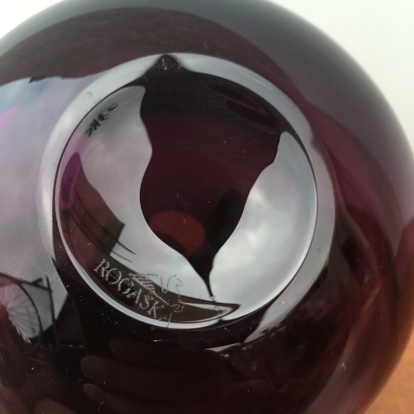 Rogaska Fashionably Late Amethyst Vase + Airplant - Picture 3 of 5